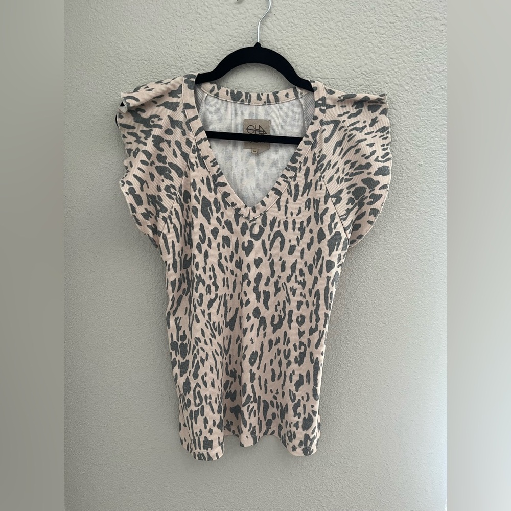 Chaser leopard print top